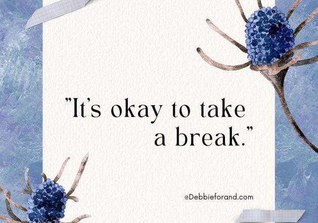 Blue Modern Watercolor Flowers Paper Quote Animated Instagram Post