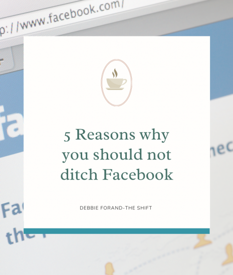 Don't ditch Facebook