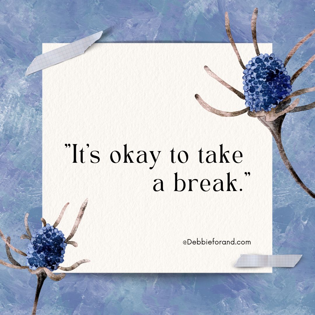 Blue Modern Watercolor Flowers Paper Quote Animated Instagram Post